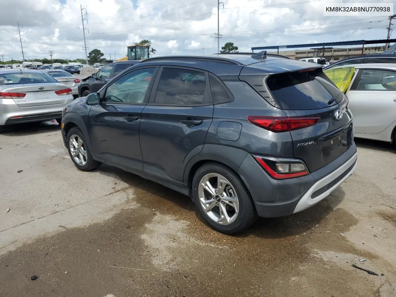 2022 Hyundai Kona Sel VIN: KM8K32AB8NU770938 Lot: 59397615