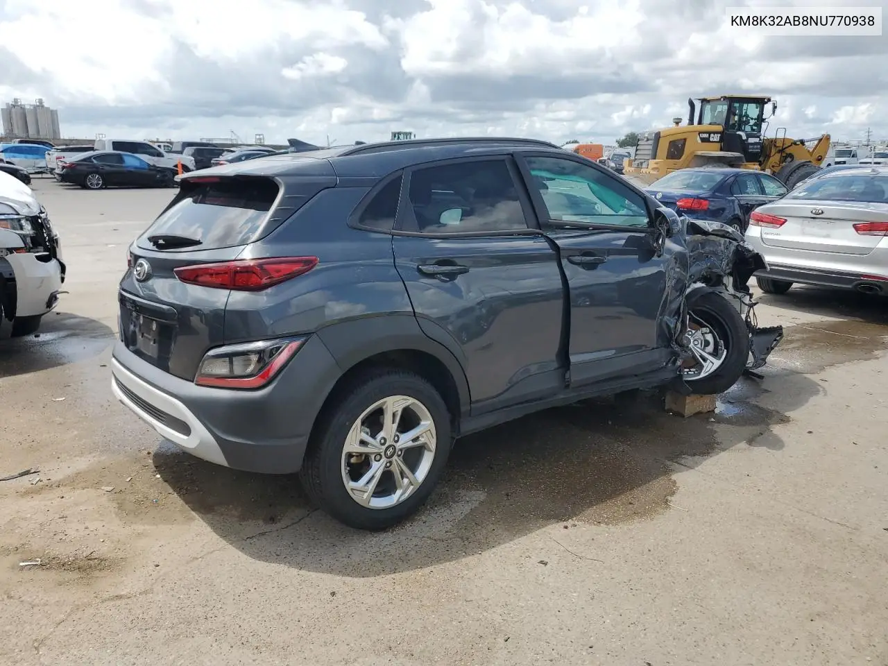 2022 Hyundai Kona Sel VIN: KM8K32AB8NU770938 Lot: 59397615