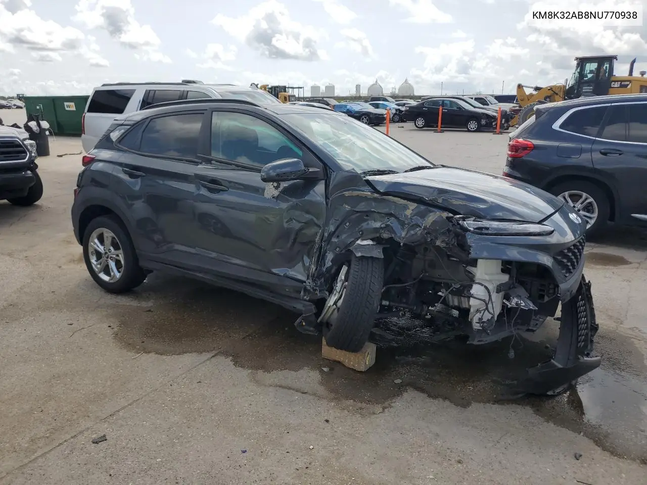 2022 Hyundai Kona Sel VIN: KM8K32AB8NU770938 Lot: 59397615