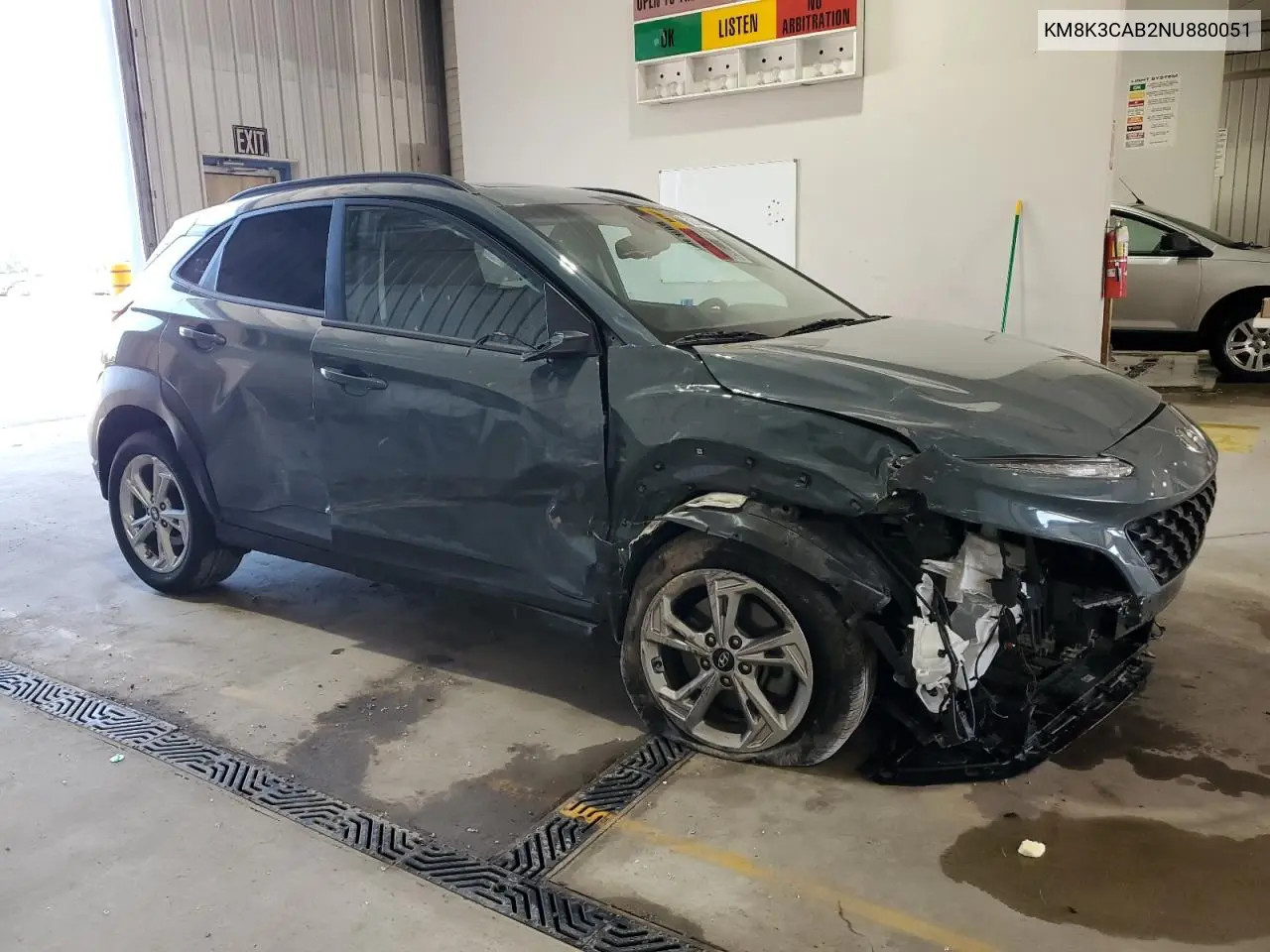 2022 Hyundai Kona Sel VIN: KM8K3CAB2NU880051 Lot: 62004815