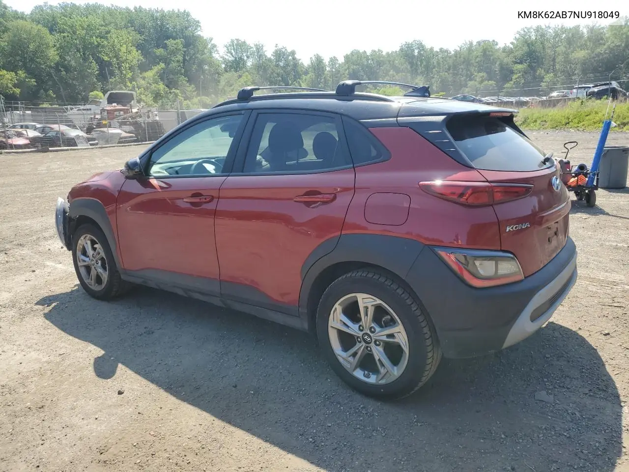 2022 Hyundai Kona Sel VIN: KM8K62AB7NU918049 Lot: 62284775