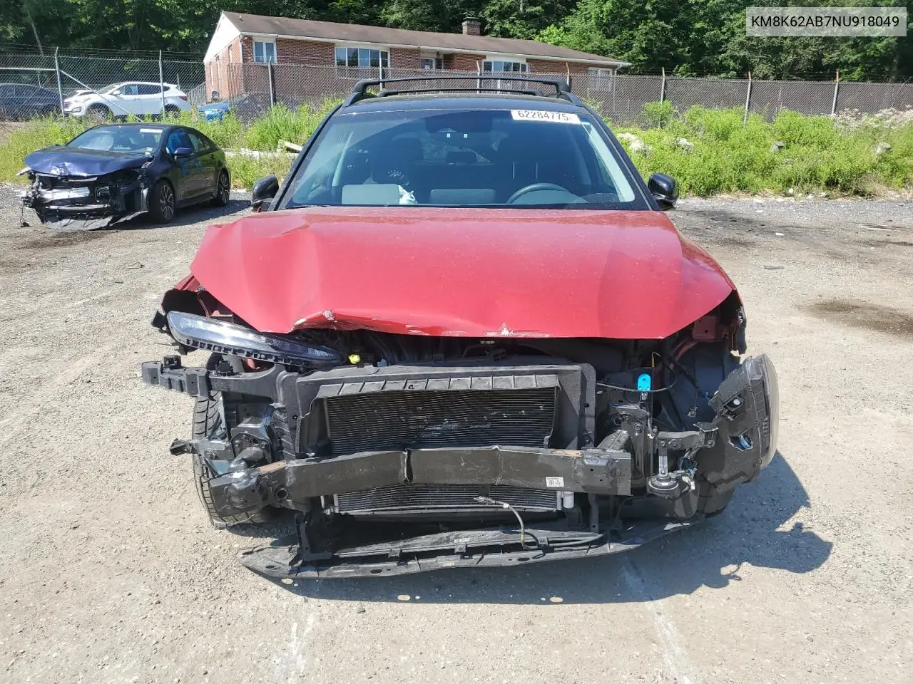 2022 Hyundai Kona Sel VIN: KM8K62AB7NU918049 Lot: 62284775