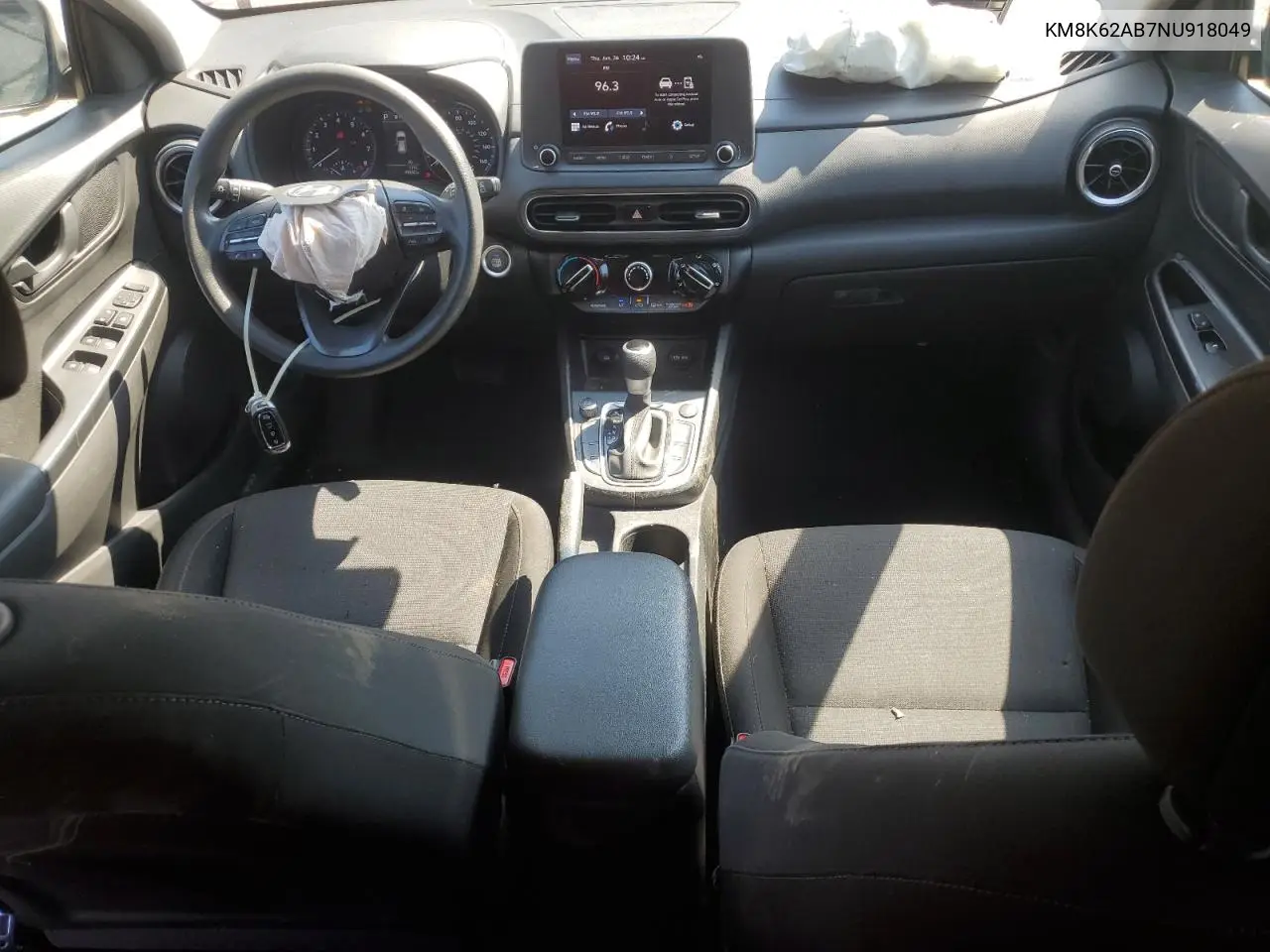 2022 Hyundai Kona Sel VIN: KM8K62AB7NU918049 Lot: 62284775