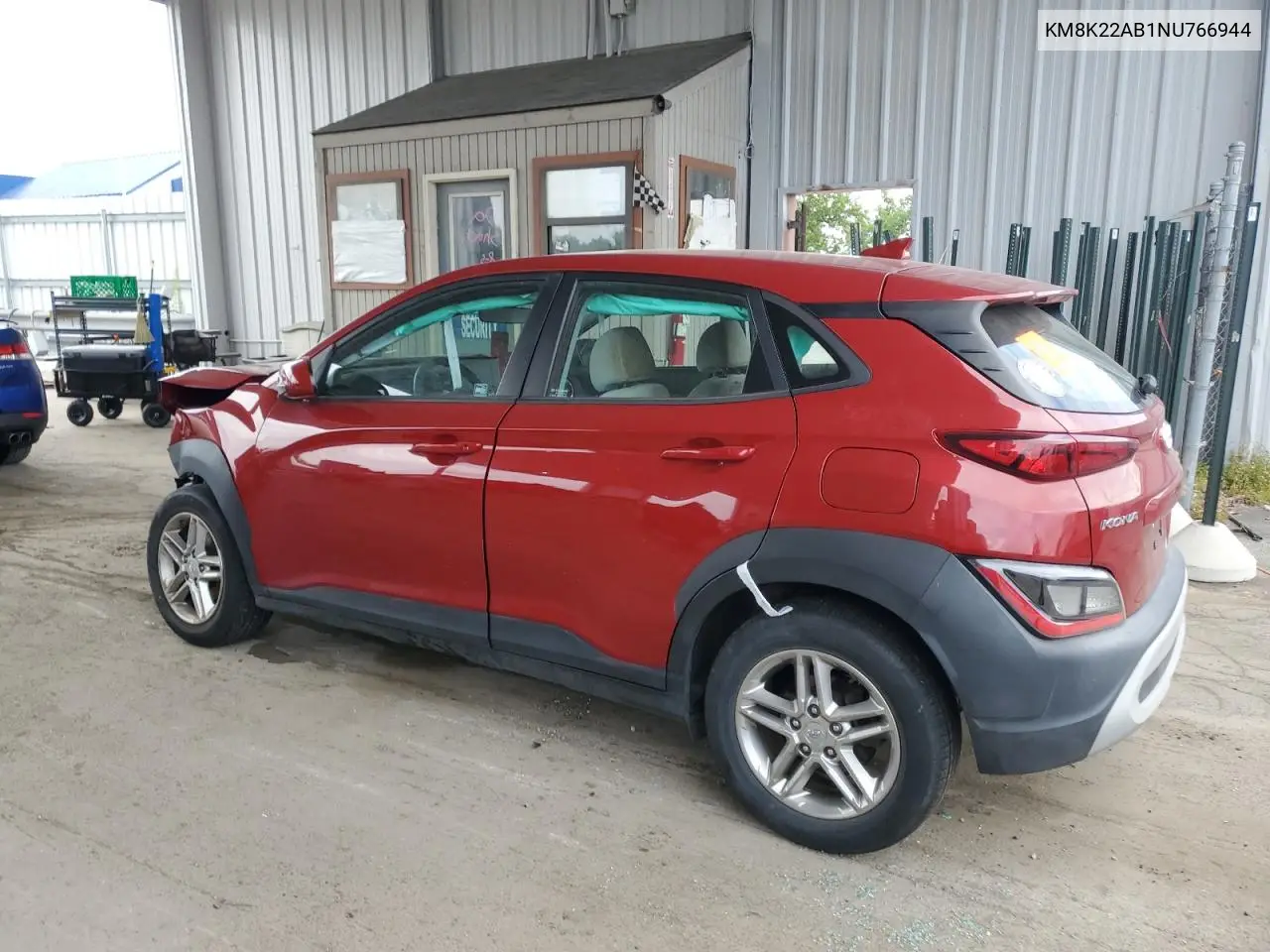 2022 Hyundai Kona Sel VIN: KM8K22AB1NU766944 Lot: 62629345