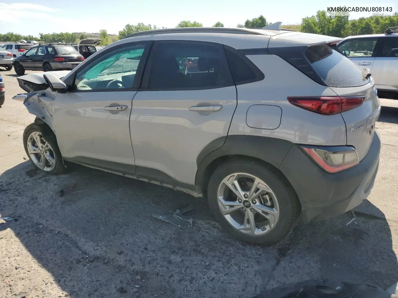 2022 Hyundai Kona Sel VIN: KM8K6CAB0NU808143 Lot: 62771295