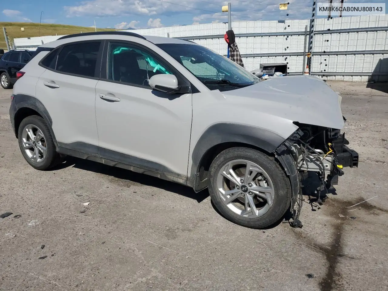 2022 Hyundai Kona Sel VIN: KM8K6CAB0NU808143 Lot: 62771295