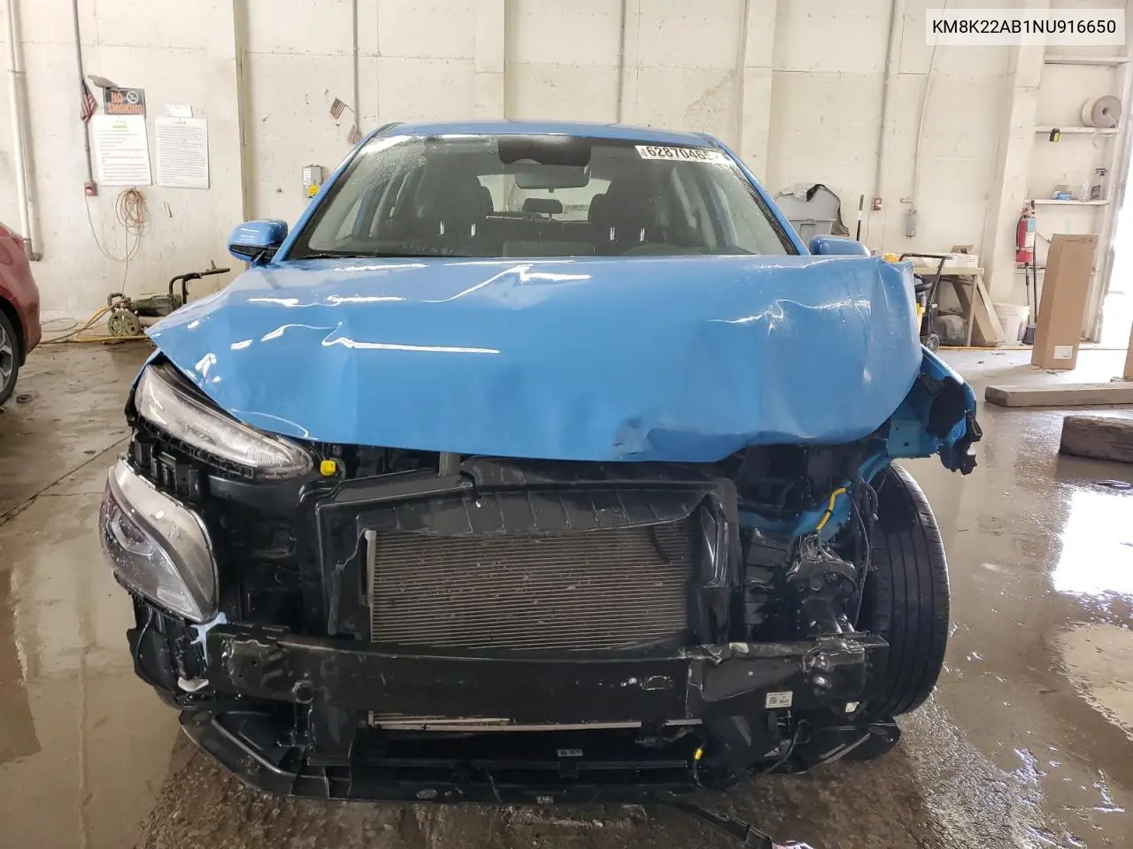 2022 Hyundai Kona Sel VIN: KM8K22AB1NU916650 Lot: 62870465