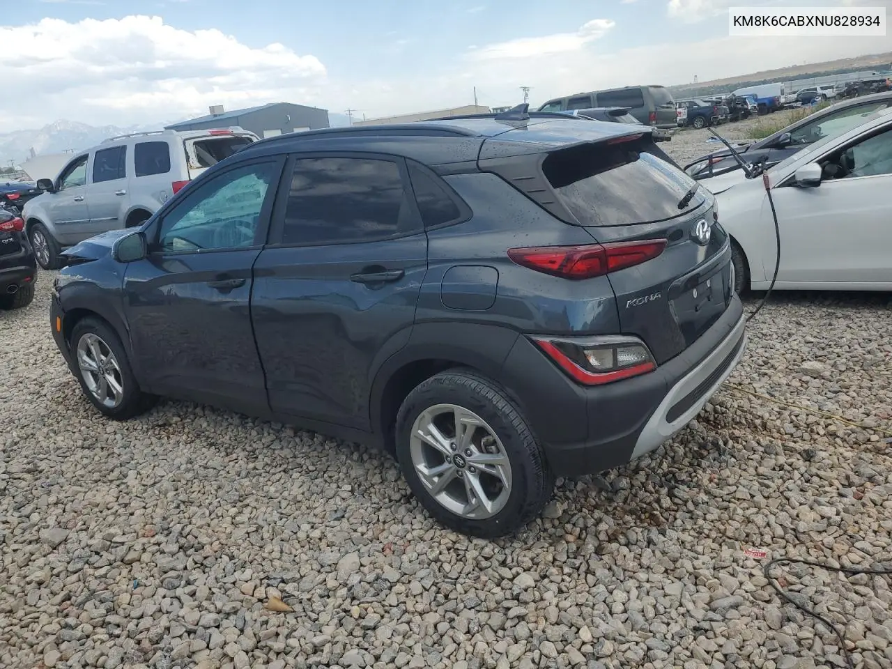2022 Hyundai Kona Sel VIN: KM8K6CABXNU828934 Lot: 62894835