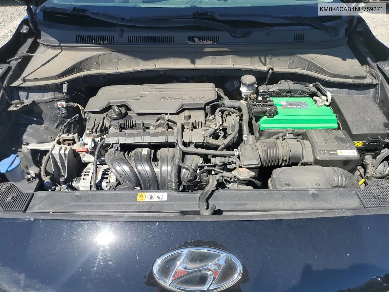 2022 Hyundai Kona Sel VIN: KM8K6CAB4NU759271 Lot: 63032795