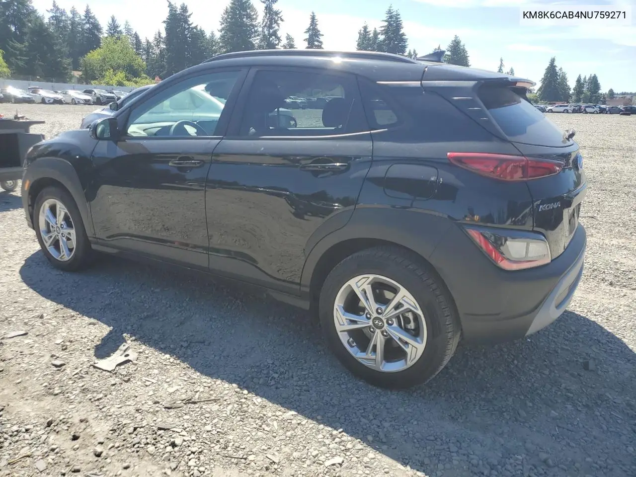 2022 Hyundai Kona Sel VIN: KM8K6CAB4NU759271 Lot: 63032795