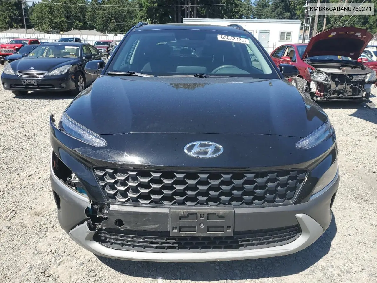 2022 Hyundai Kona Sel VIN: KM8K6CAB4NU759271 Lot: 63032795