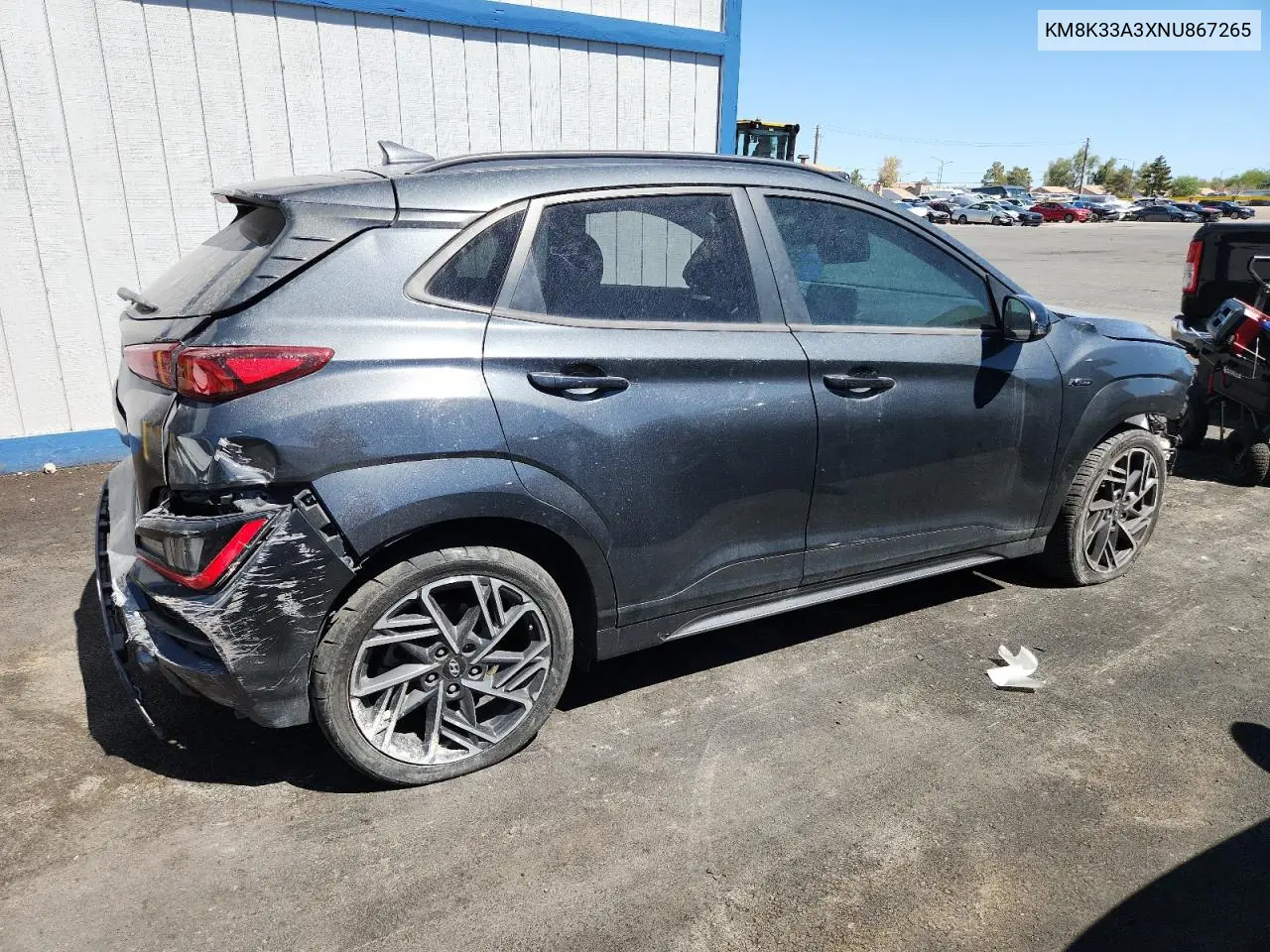 2022 Hyundai Kona N Line VIN: KM8K33A3XNU867265 Lot: 65088675