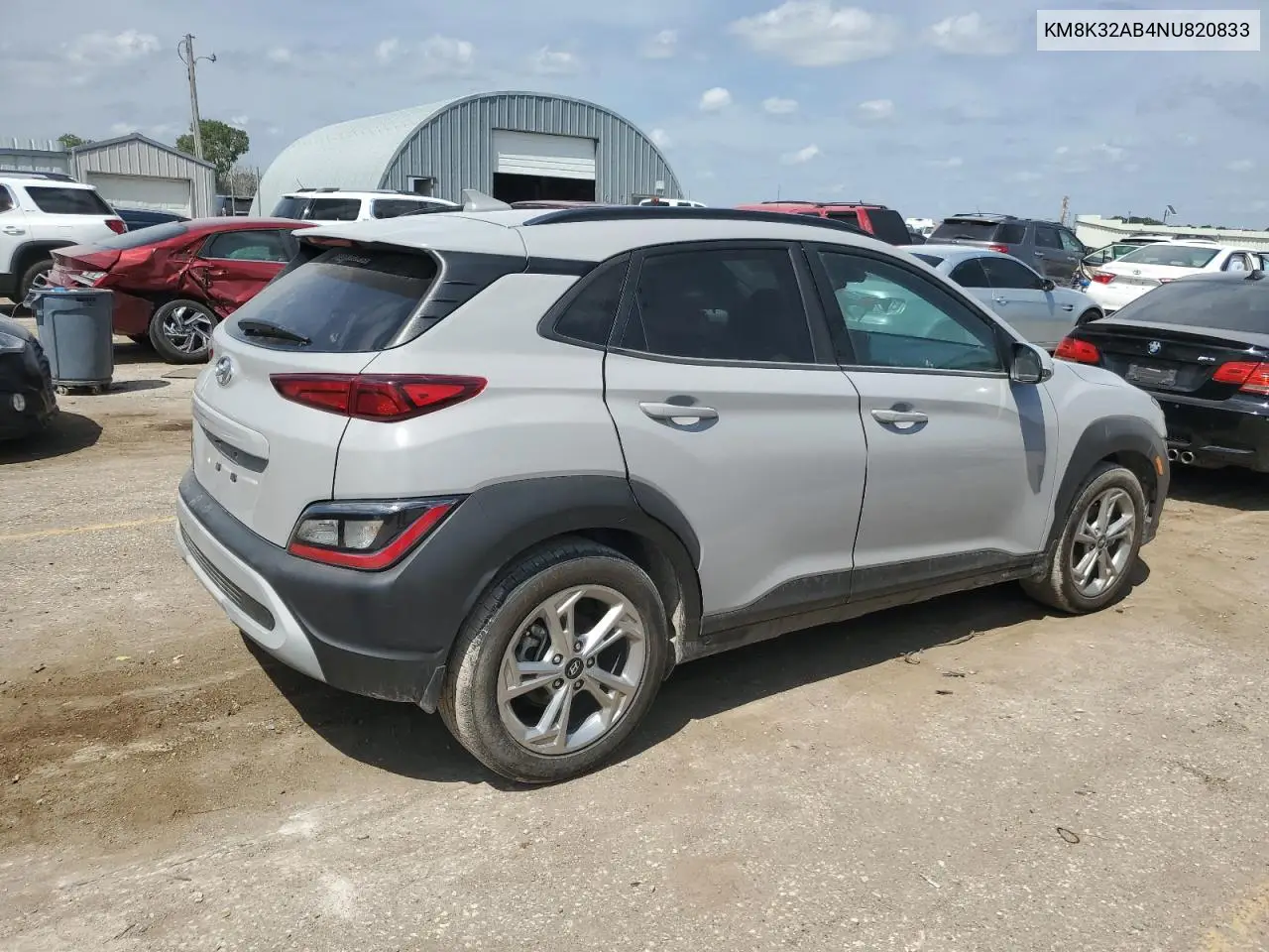 2022 Hyundai Kona Sel VIN: KM8K32AB4NU820833 Lot: 65331995