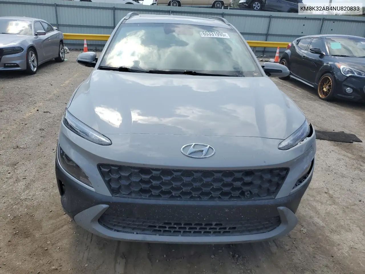 2022 Hyundai Kona Sel VIN: KM8K32AB4NU820833 Lot: 65331995