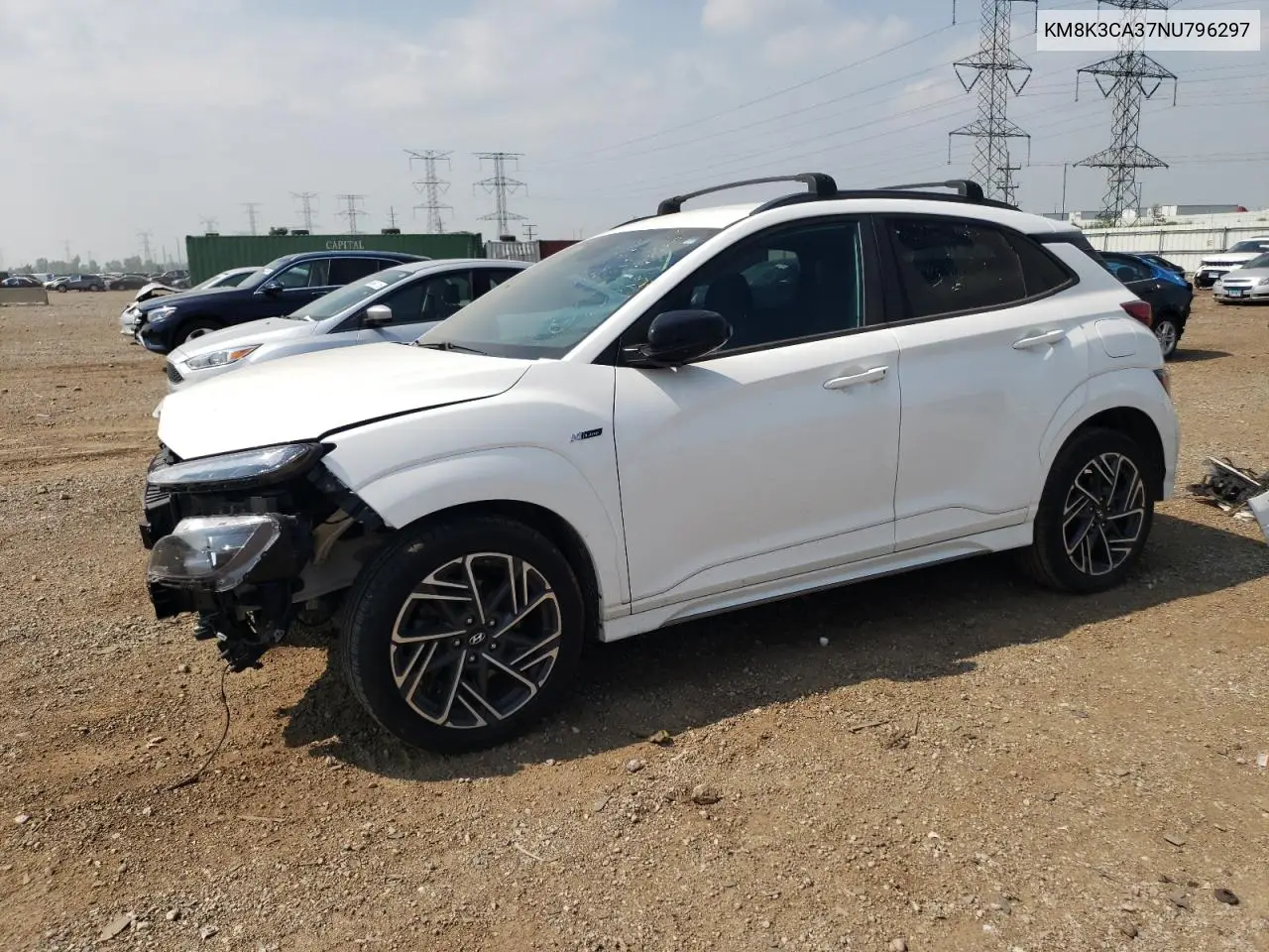 2022 Hyundai Kona N Line VIN: KM8K3CA37NU796297 Lot: 65369345