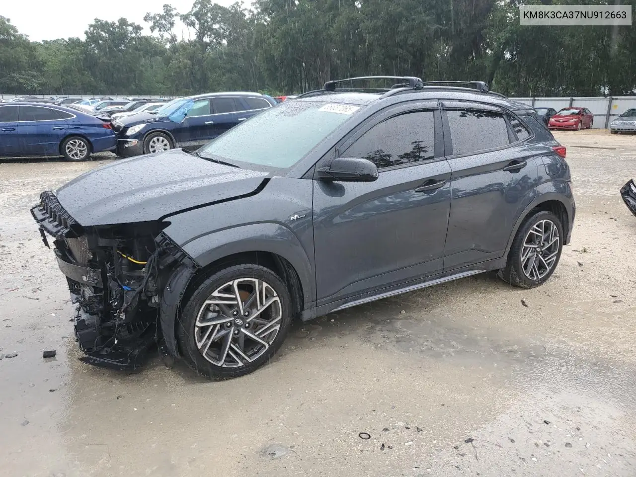 2022 Hyundai Kona N Line VIN: KM8K3CA37NU912663 Lot: 65657065