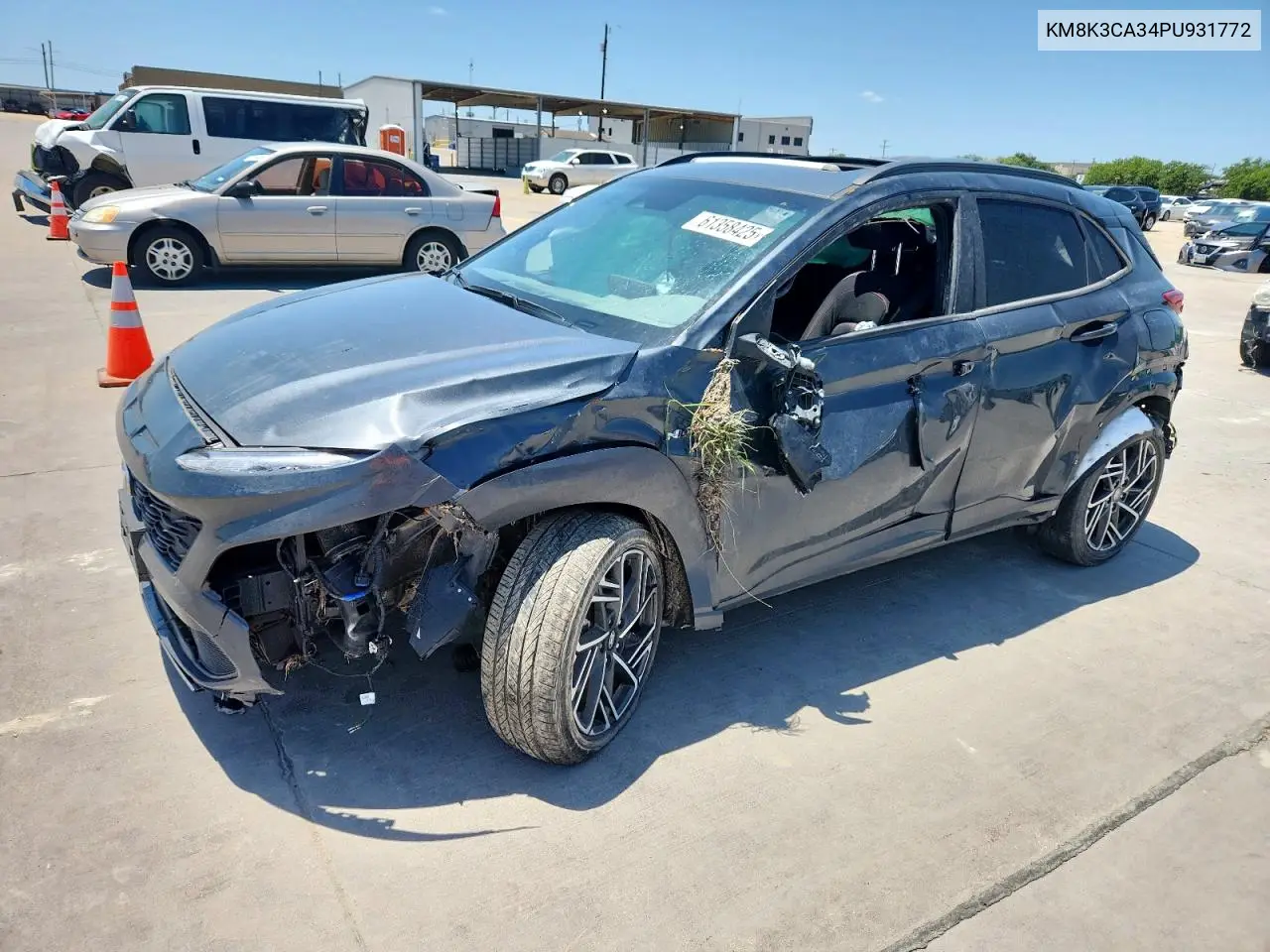 2023 Hyundai Kona N Line VIN: KM8K3CA34PU931772 Lot: 61358425