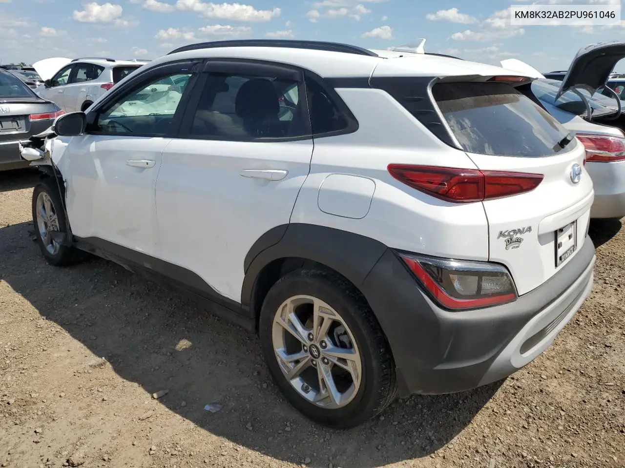 2023 Hyundai Kona Sel VIN: KM8K32AB2PU961046 Lot: 61767185