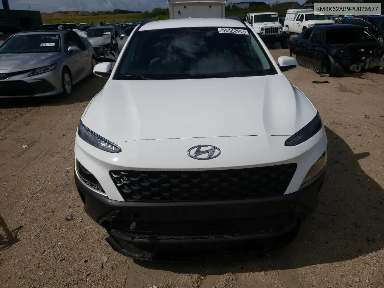 2023 Hyundai Kona Sel VIN: KM8K62AB9PU026677 Lot: 62598635