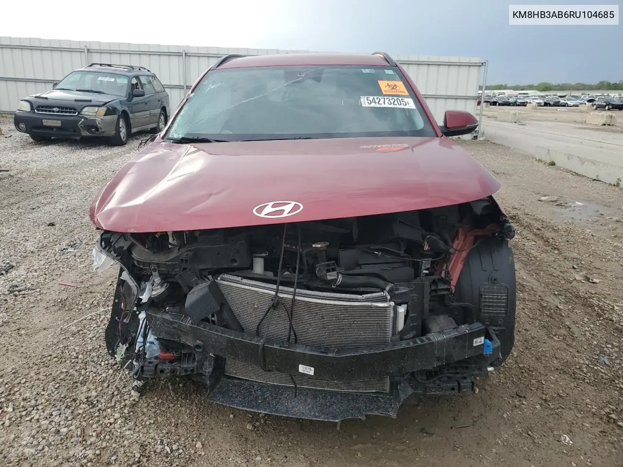 2024 Hyundai Kona Sel VIN: KM8HB3AB6RU104685 Lot: 54273205
