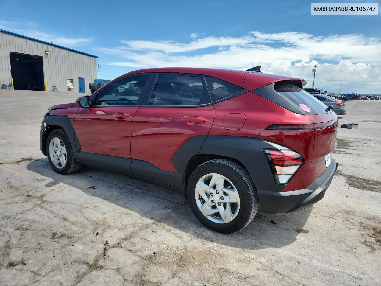 2024 Hyundai Kona Se VIN: KM8HA3AB8RU106747 Lot: 62780615