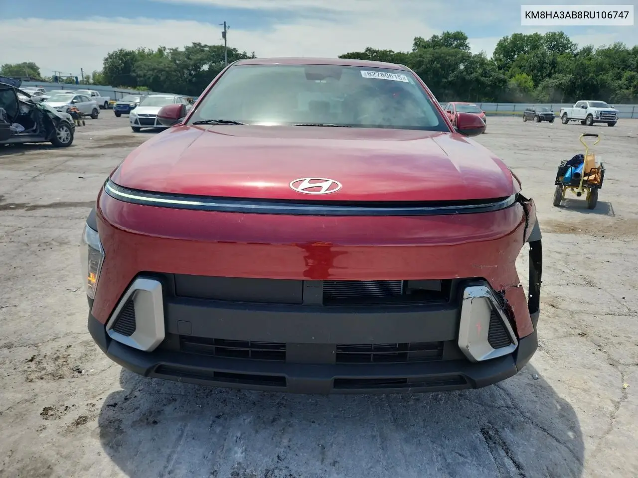 2024 Hyundai Kona Se VIN: KM8HA3AB8RU106747 Lot: 62780615