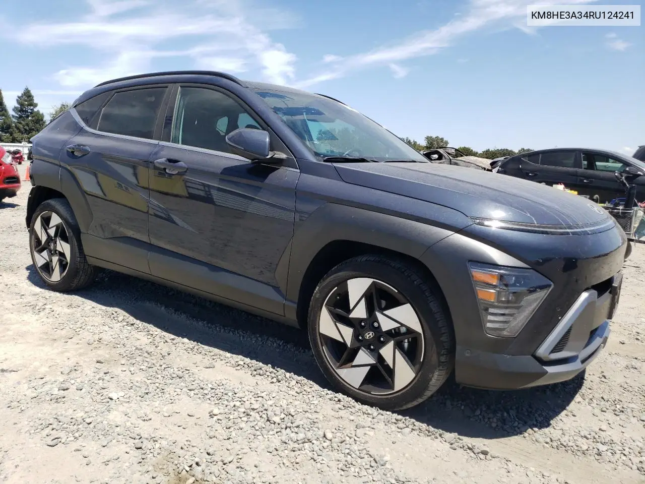 2024 Hyundai Kona Limited VIN: KM8HE3A34RU124241 Lot: 65553425