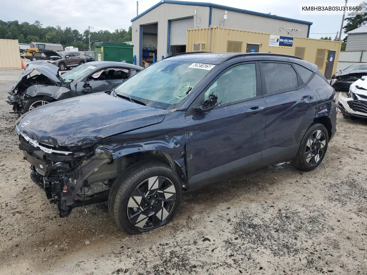 2025 Hyundai Kona Sel VIN: KM8HB3AB0SU318660 Lot: 62681625