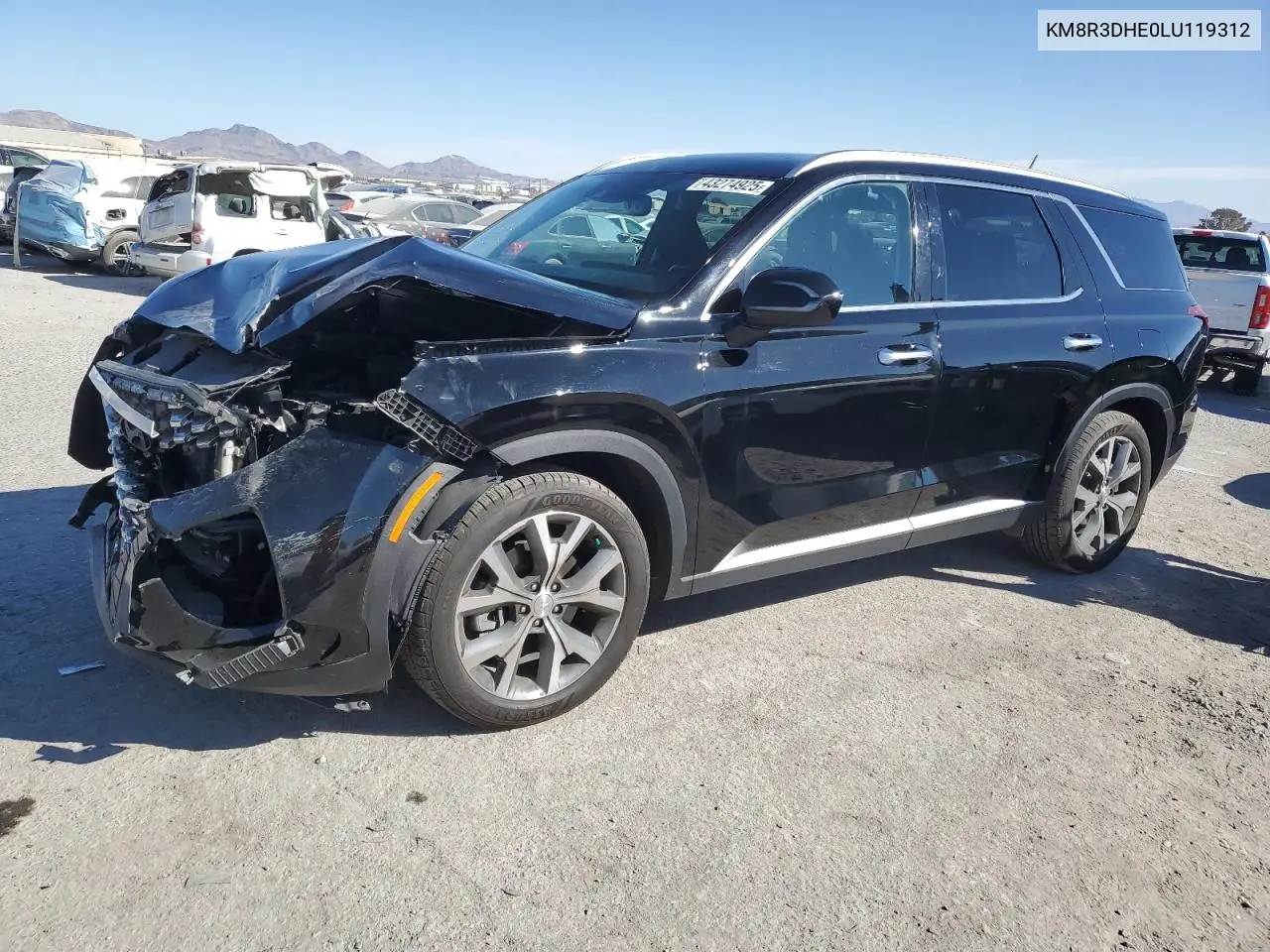 2020 Hyundai Palisade Sel VIN: KM8R3DHE0LU119312 Lot: 43274925