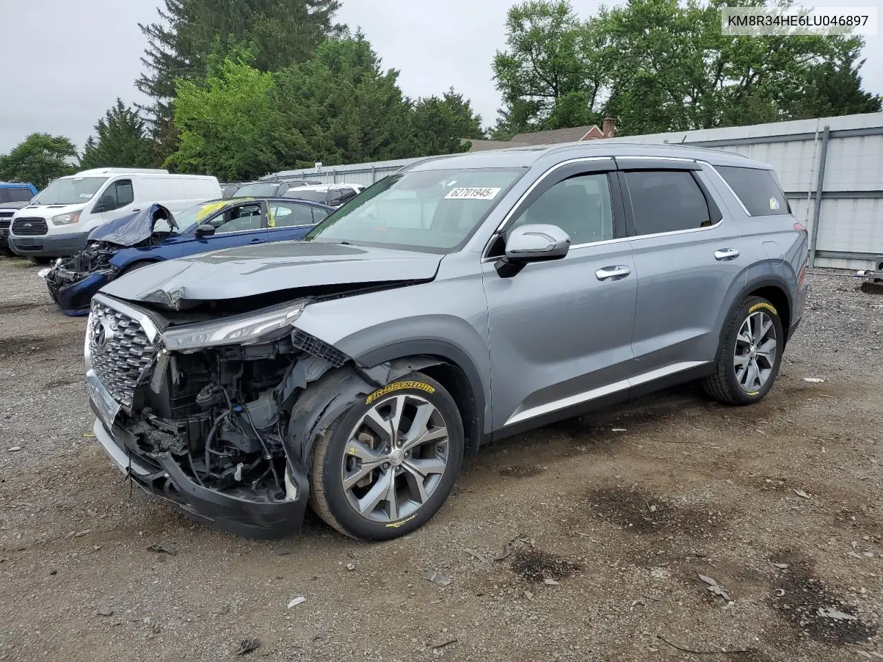 2020 Hyundai Palisade Sel VIN: KM8R34HE6LU046897 Lot: 62701945