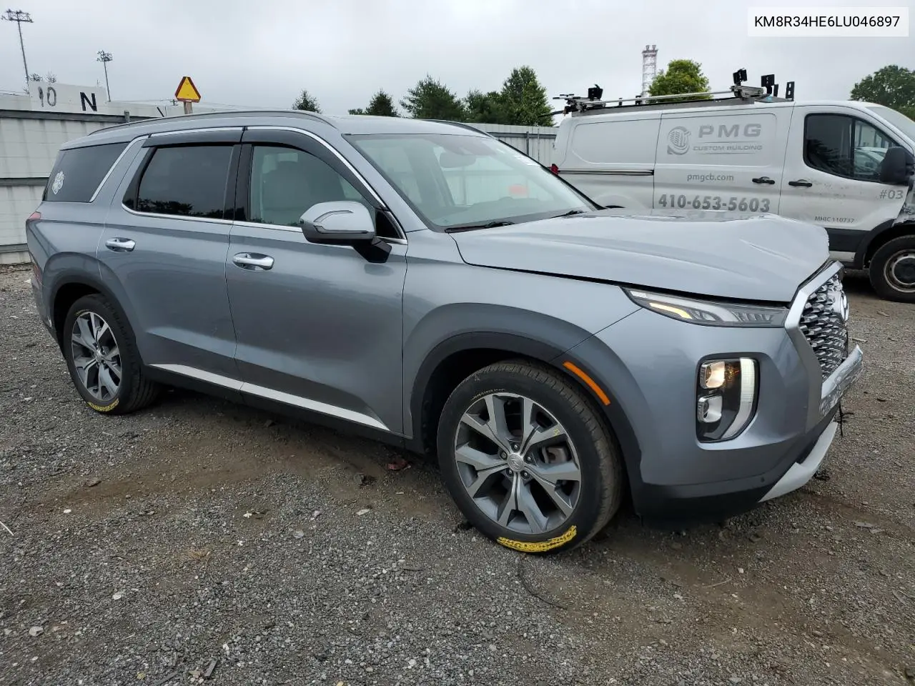 2020 Hyundai Palisade Sel VIN: KM8R34HE6LU046897 Lot: 62701945