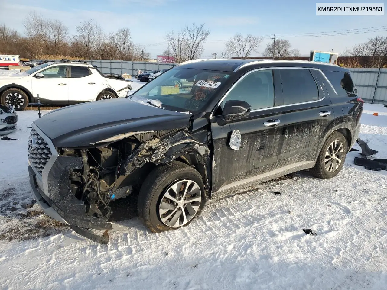 2021 Hyundai Palisade Sel VIN: KM8R2DHEXMU219583 Lot: 45725435