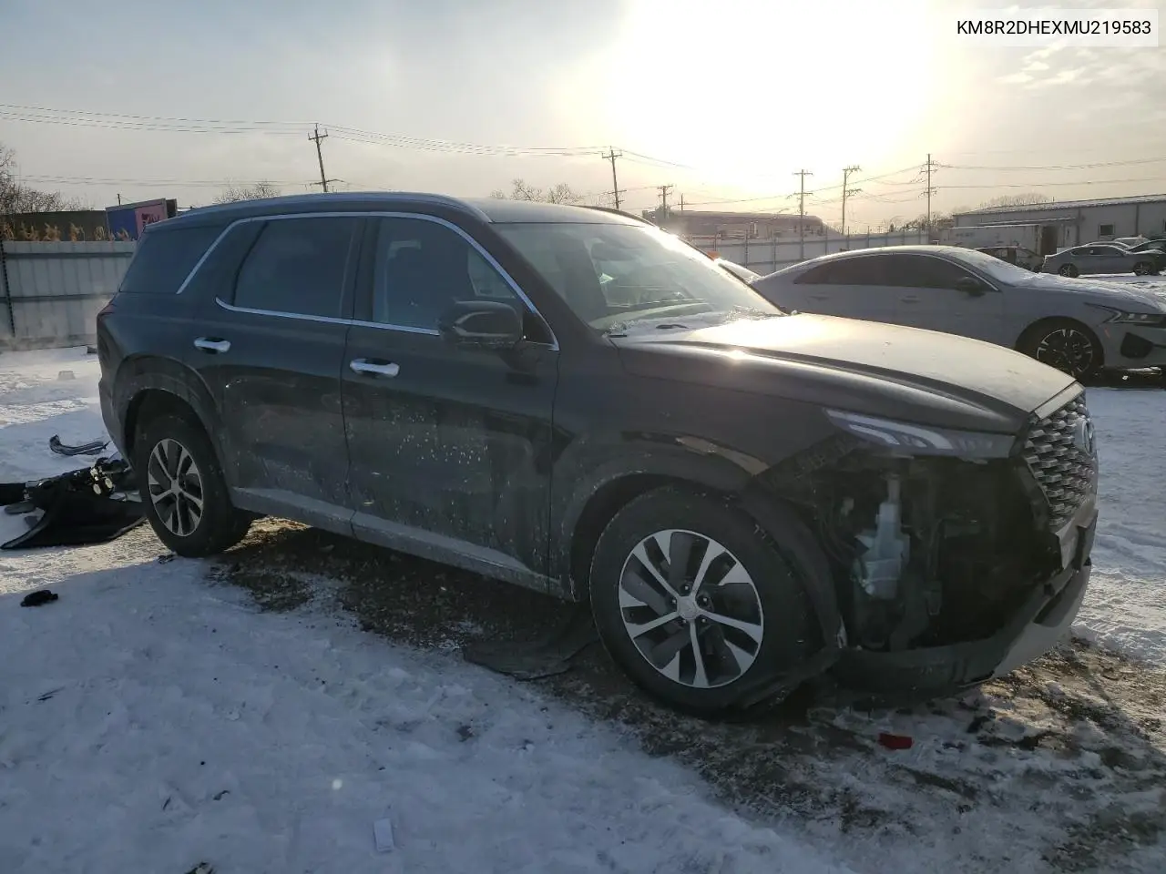 2021 Hyundai Palisade Sel VIN: KM8R2DHEXMU219583 Lot: 45725435