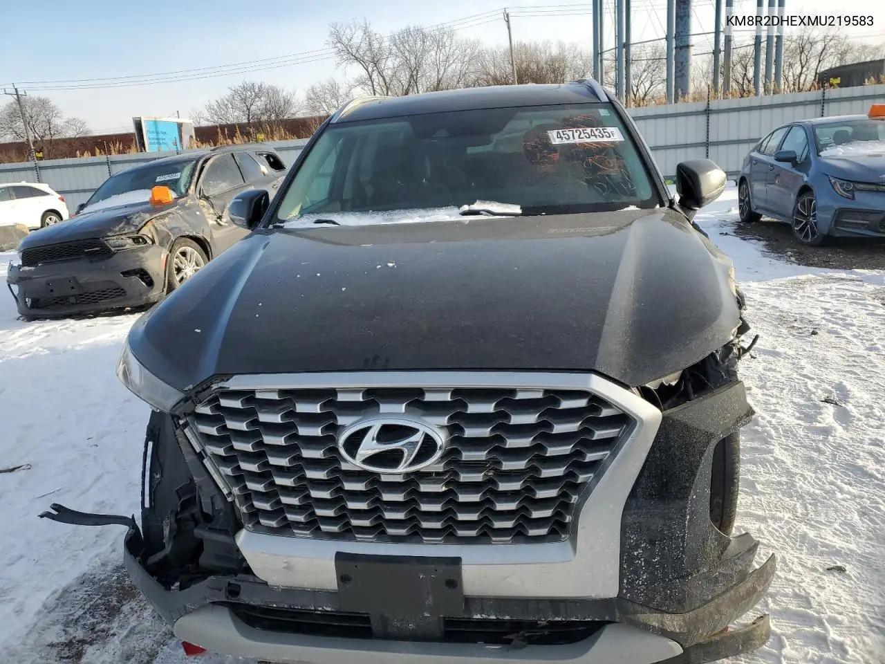 2021 Hyundai Palisade Sel VIN: KM8R2DHEXMU219583 Lot: 45725435