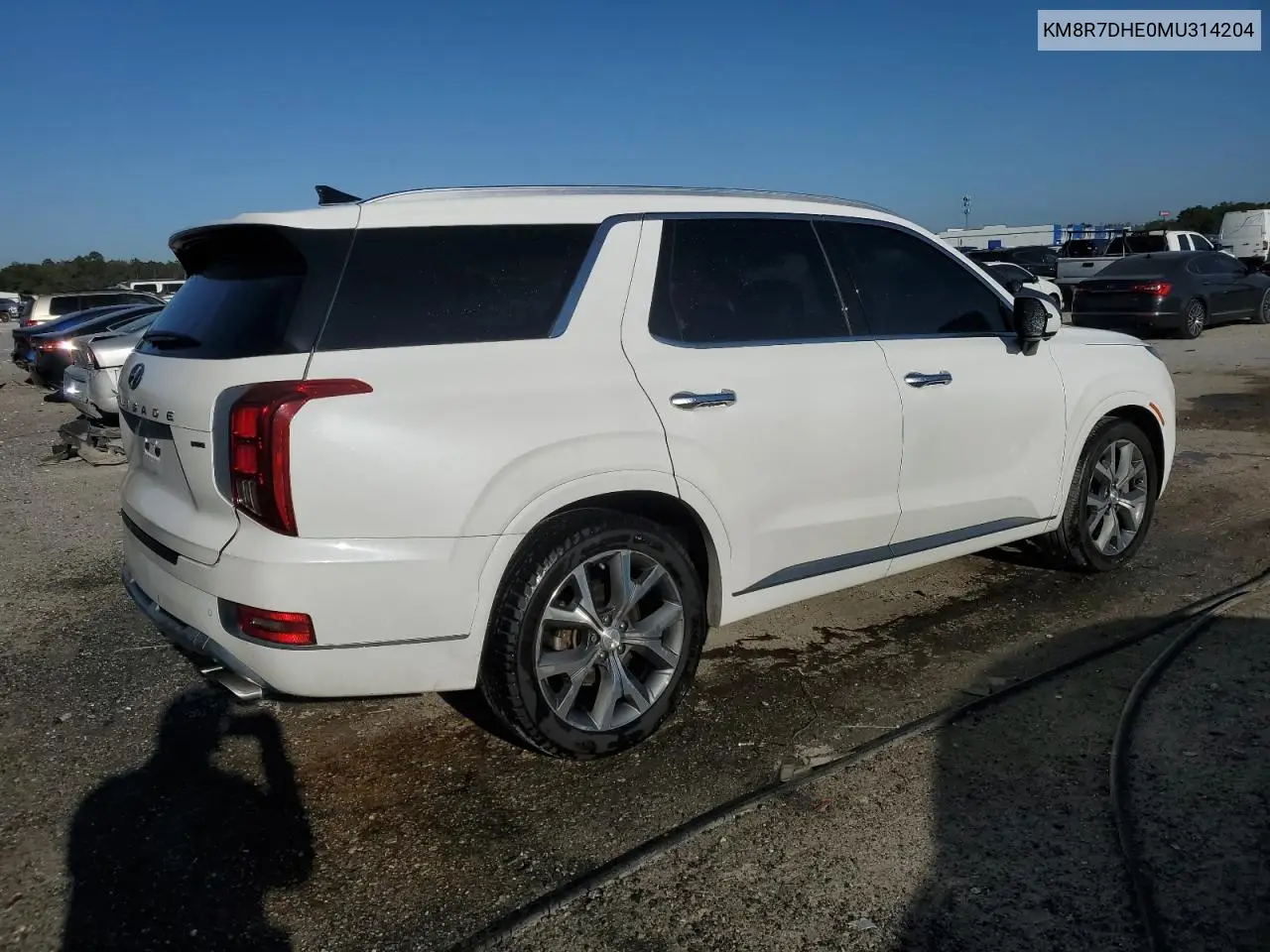 2021 Hyundai Palisade Calligraphy VIN: KM8R7DHE0MU314204 Lot: 49709725