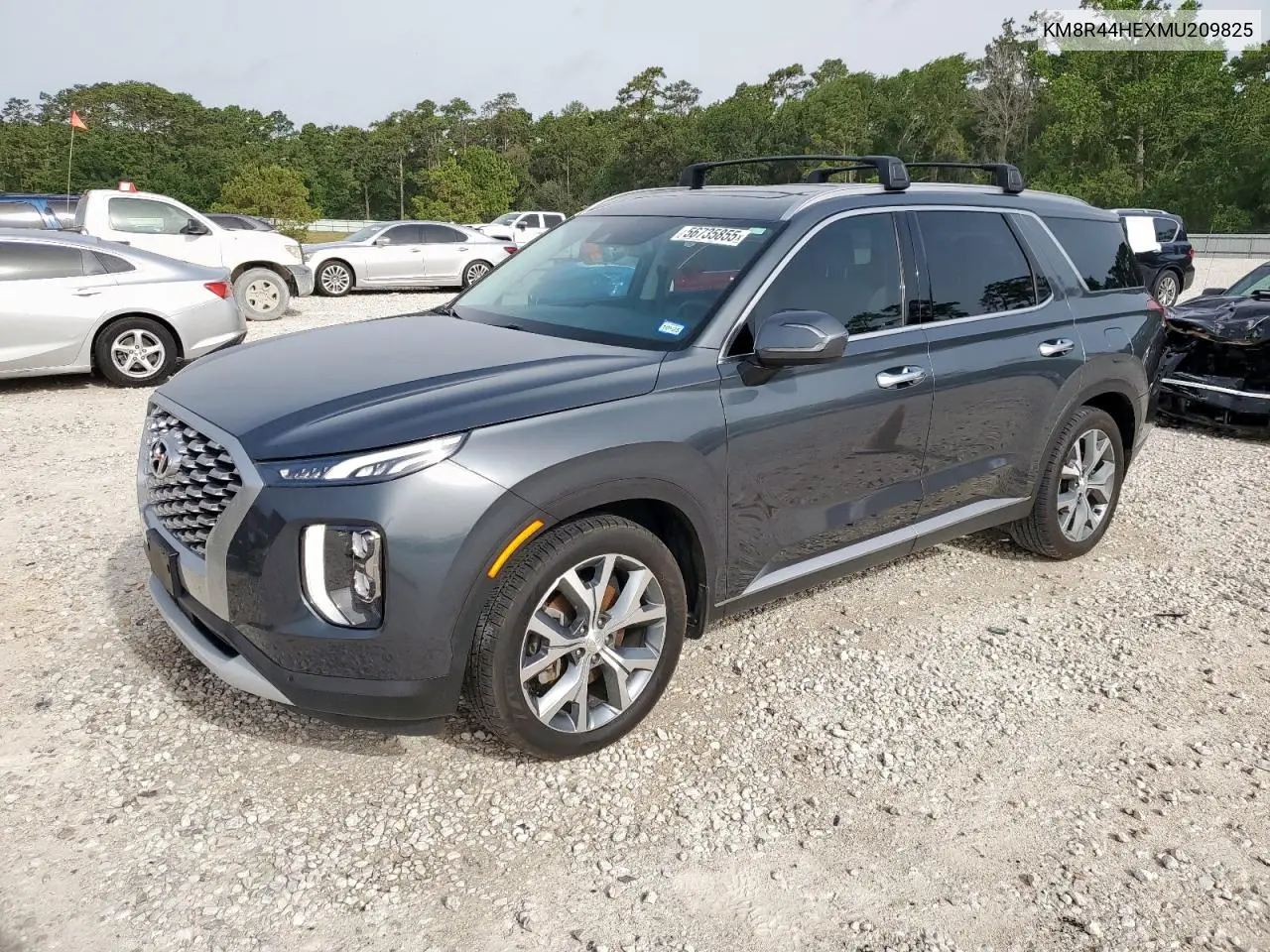 2021 Hyundai Palisade Sel VIN: KM8R44HEXMU209825 Lot: 56735855