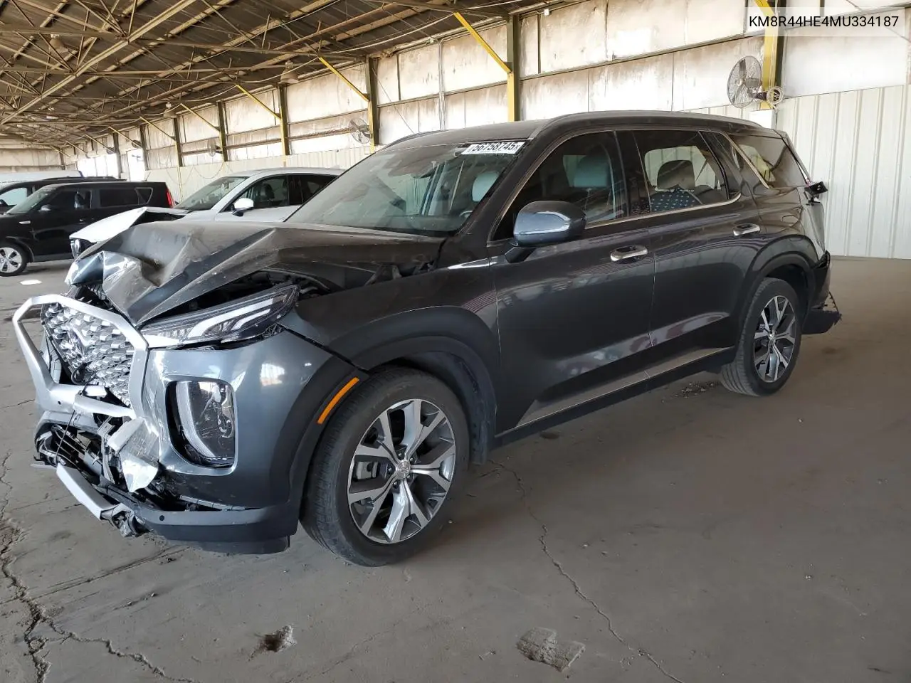 2021 Hyundai Palisade Sel VIN: KM8R44HE4MU334187 Lot: 56758745