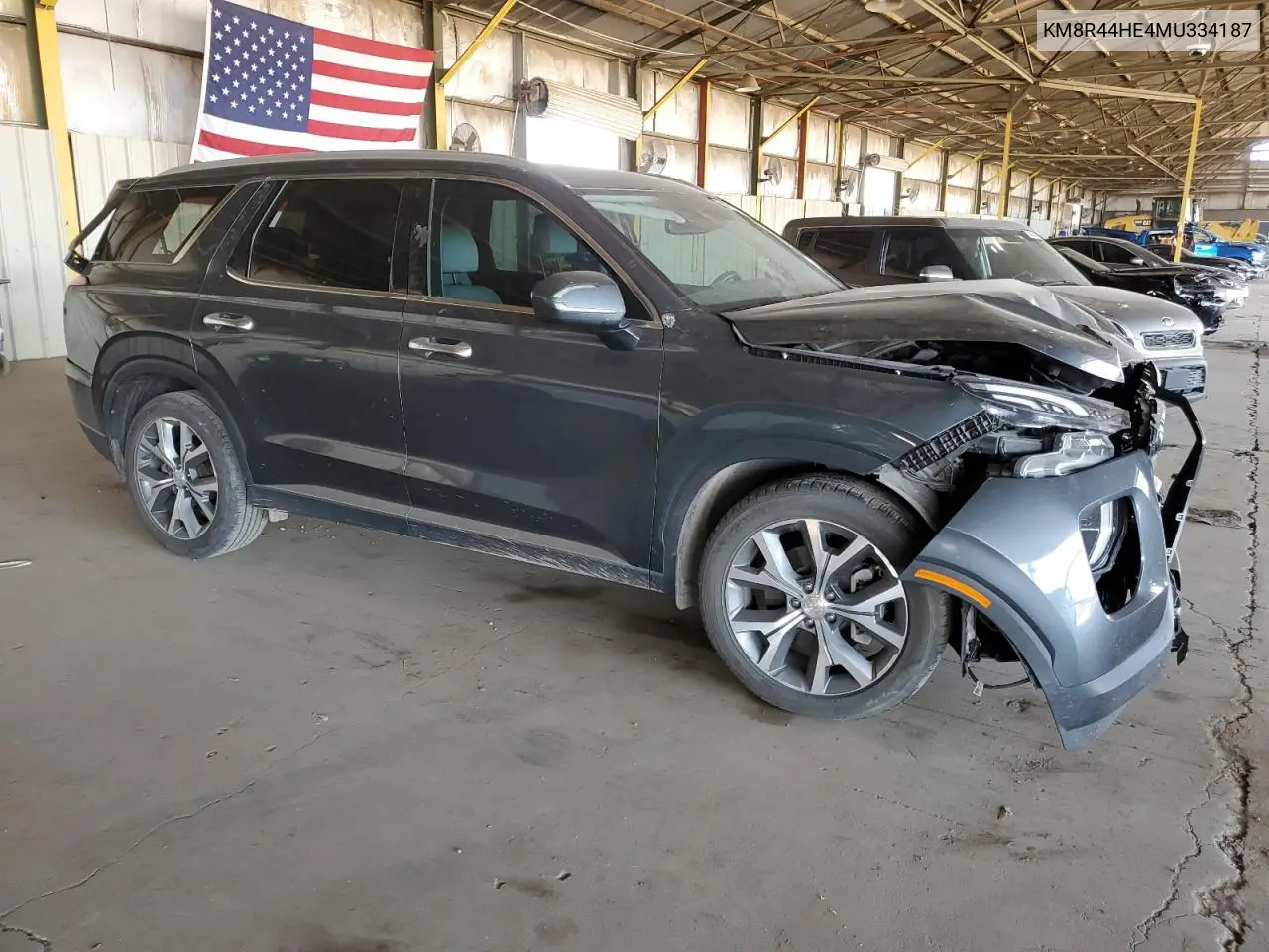 2021 Hyundai Palisade Sel VIN: KM8R44HE4MU334187 Lot: 56758745