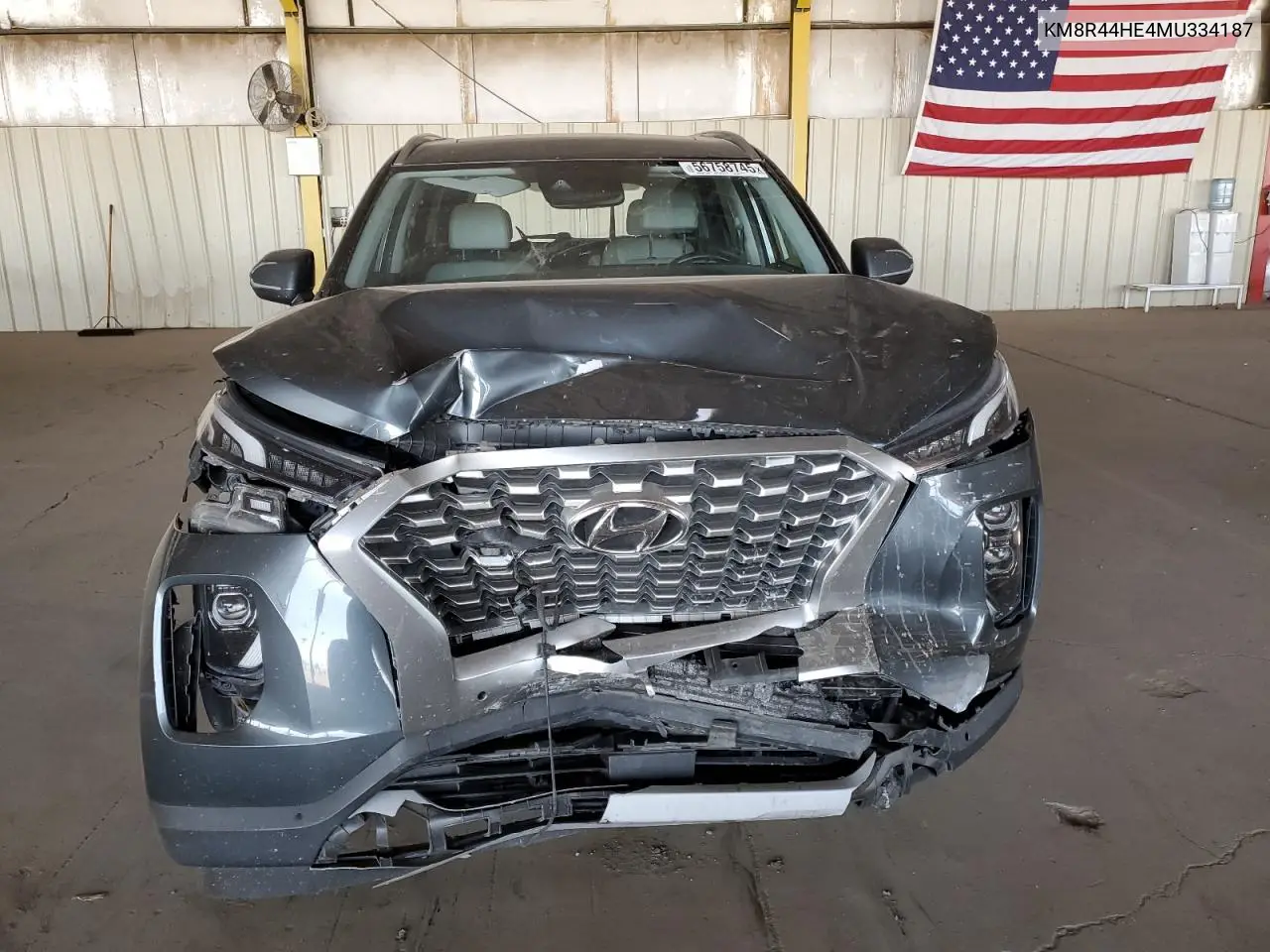 2021 Hyundai Palisade Sel VIN: KM8R44HE4MU334187 Lot: 56758745
