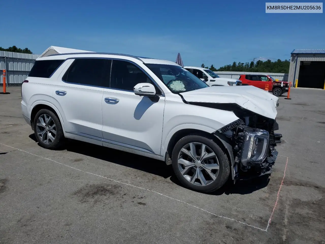 2021 Hyundai Palisade Limited VIN: KM8R5DHE2MU205636 Lot: 61985905