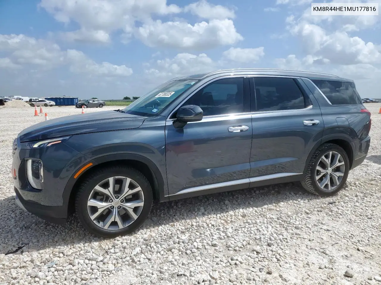 2021 Hyundai Palisade Sel VIN: KM8R44HE1MU177816 Lot: 62788335