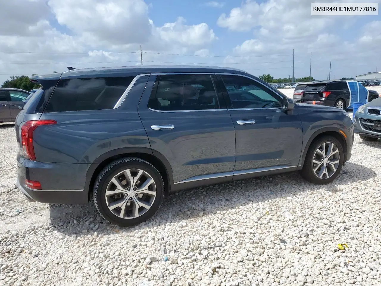 2021 Hyundai Palisade Sel VIN: KM8R44HE1MU177816 Lot: 62788335