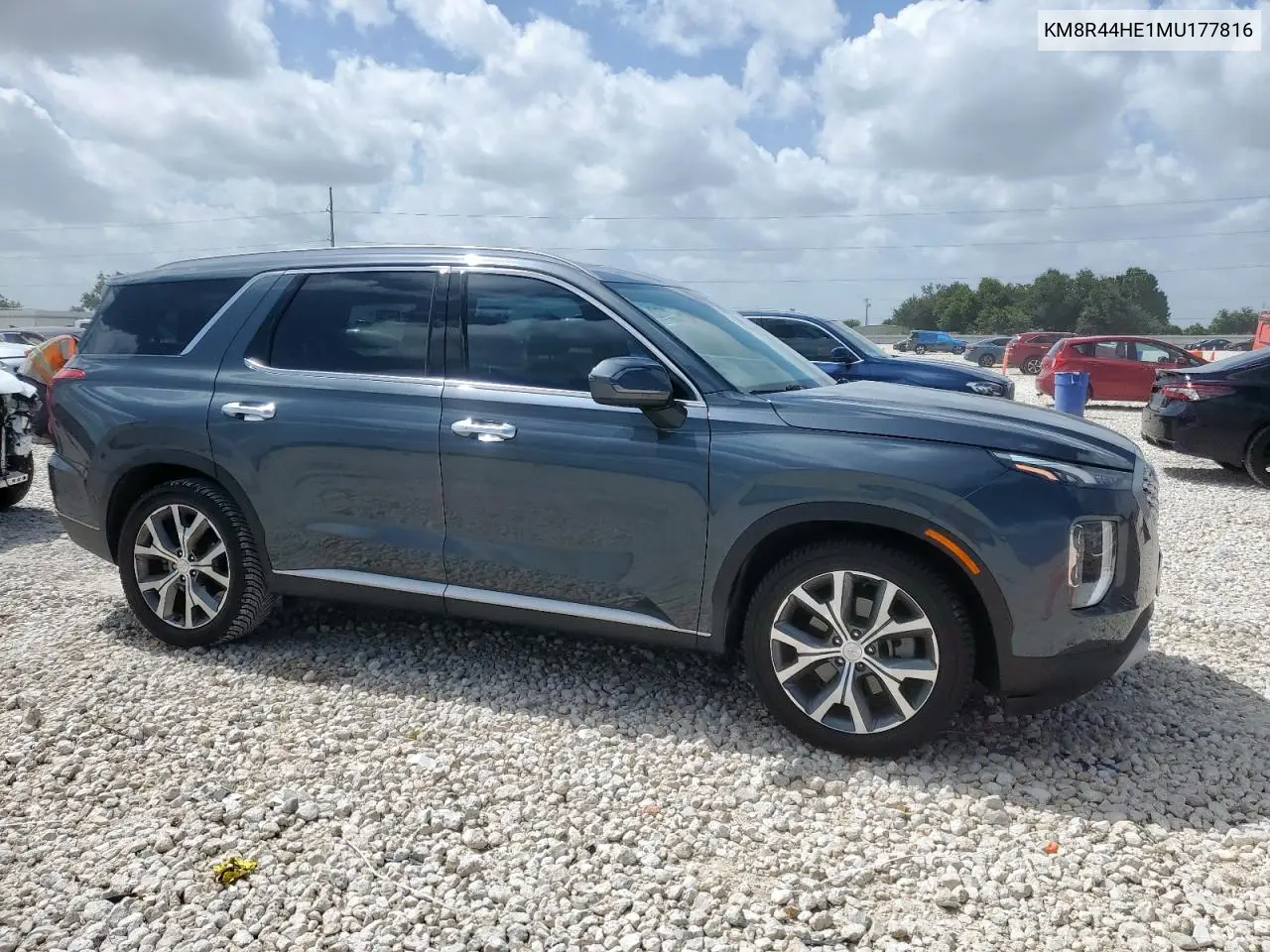 2021 Hyundai Palisade Sel VIN: KM8R44HE1MU177816 Lot: 62788335