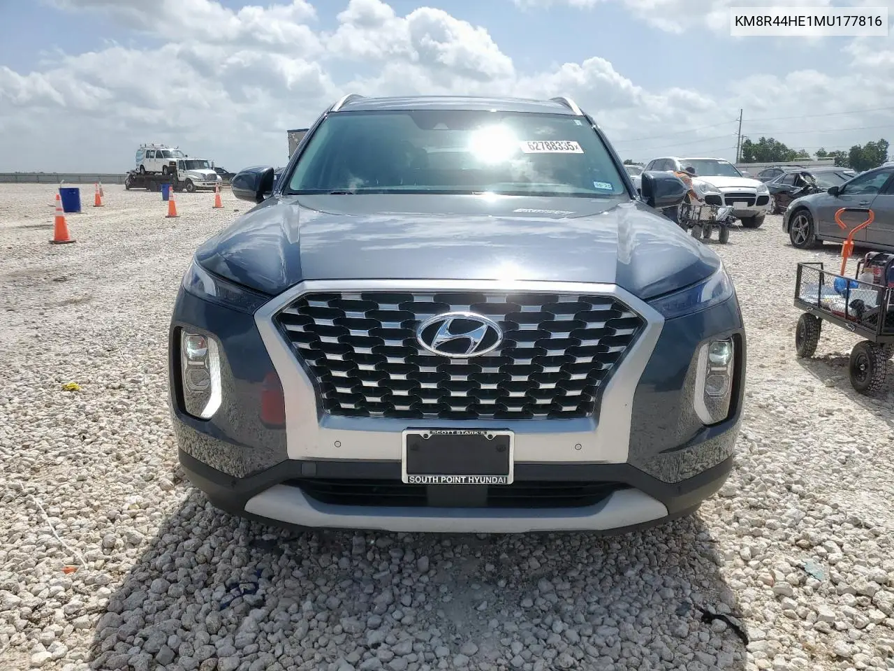 2021 Hyundai Palisade Sel VIN: KM8R44HE1MU177816 Lot: 62788335