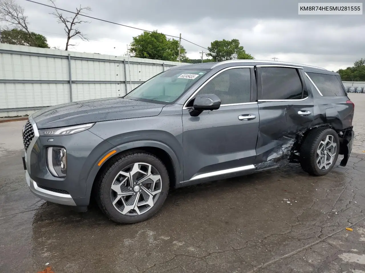 2021 Hyundai Palisade Calligraphy VIN: KM8R74HE5MU281555 Lot: 63248455
