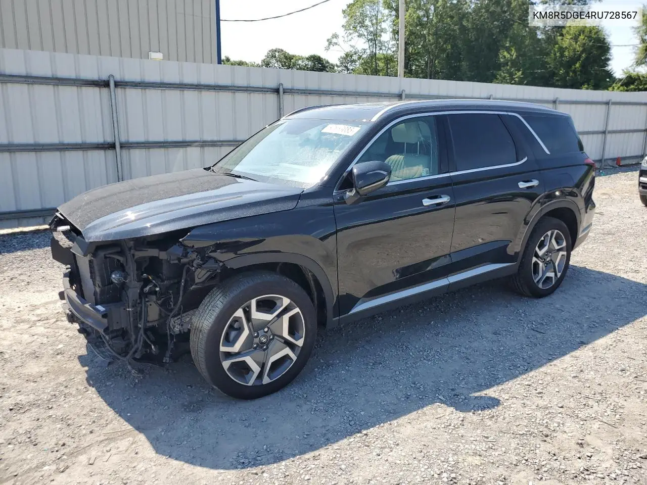 2024 Hyundai Palisade Limited VIN: KM8R5DGE4RU728567 Lot: 62653085