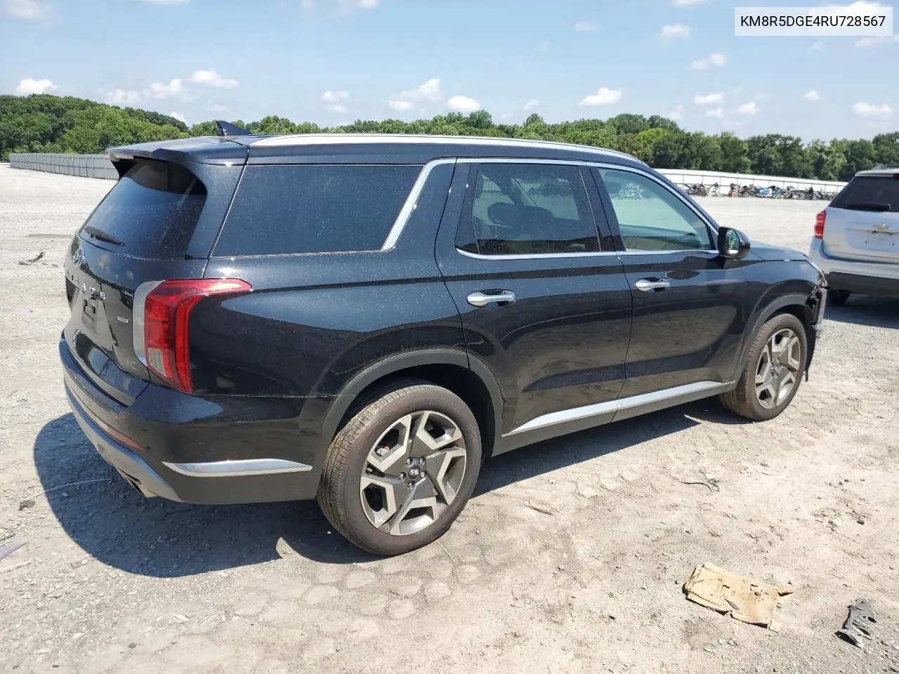 2024 Hyundai Palisade Limited VIN: KM8R5DGE4RU728567 Lot: 62653085