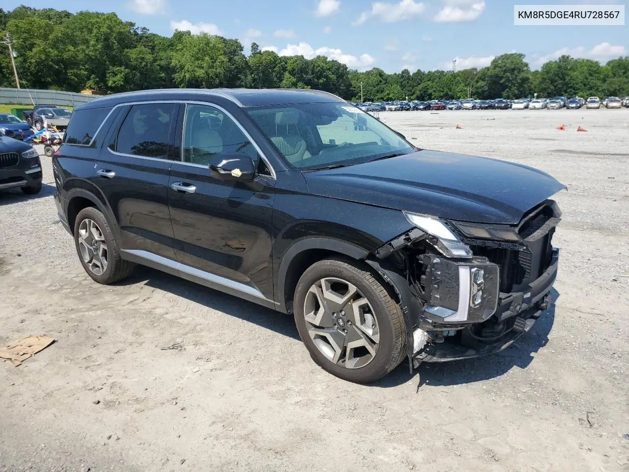 2024 Hyundai Palisade Limited VIN: KM8R5DGE4RU728567 Lot: 62653085