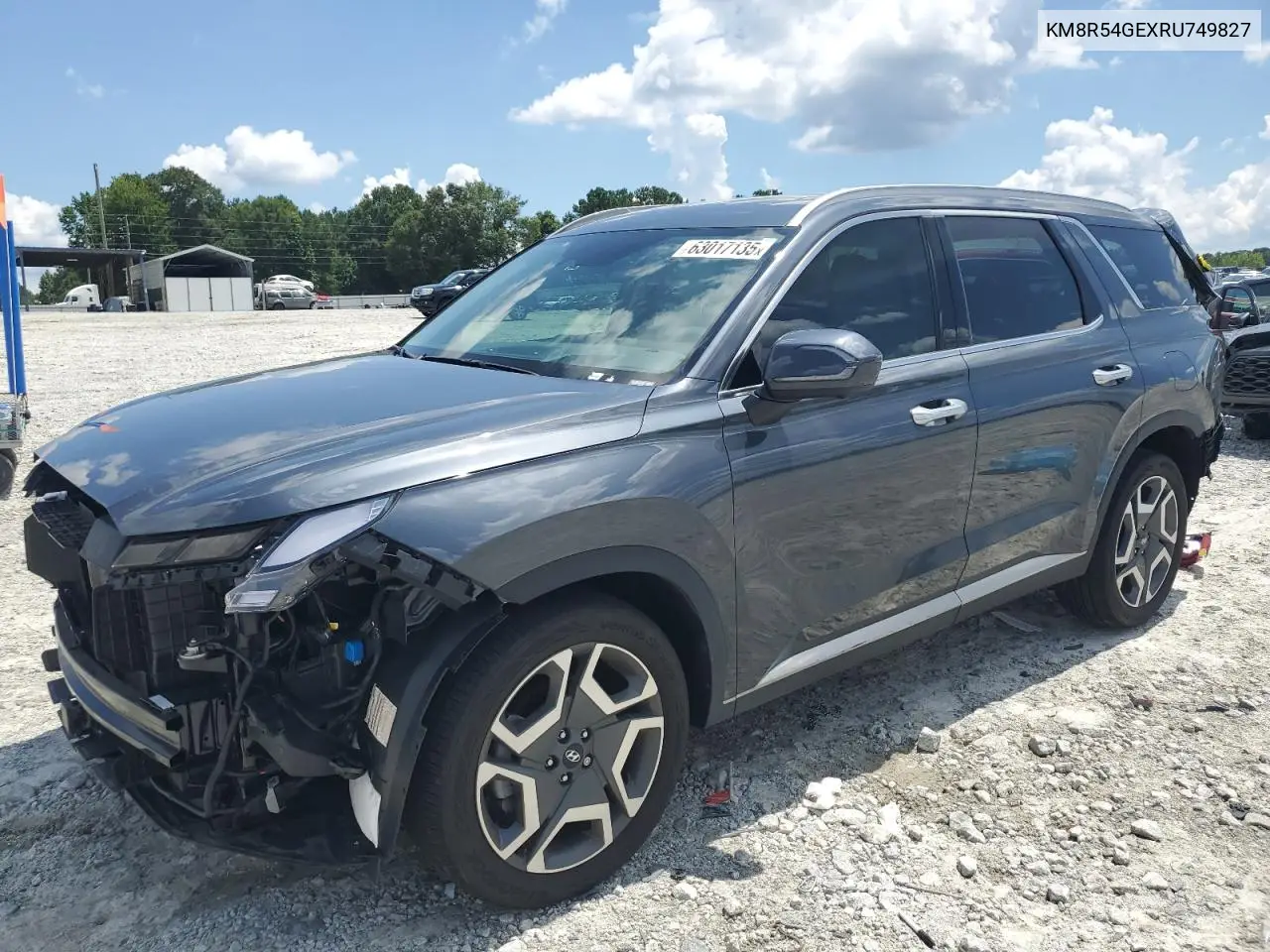 2024 Hyundai Palisade Limited VIN: KM8R54GEXRU749827 Lot: 63017135