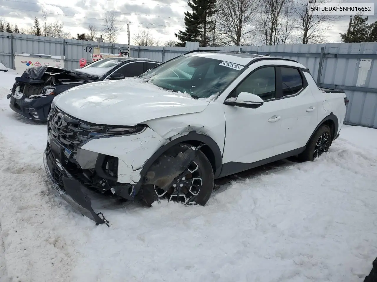 2022 Hyundai Santa Cruz Limited VIN: 5NTJEDAF6NH016652 Lot: 42623205